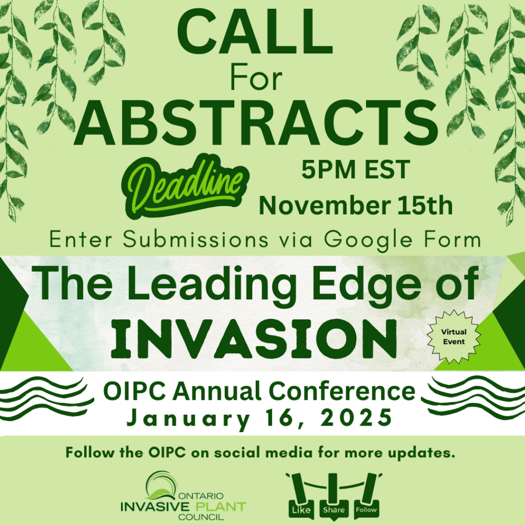 2025 Call for Abstracts Ontario Invasive Plant Council