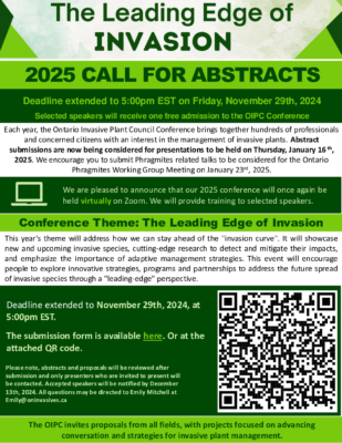 2025 Call for Abstracts Extended Deadline